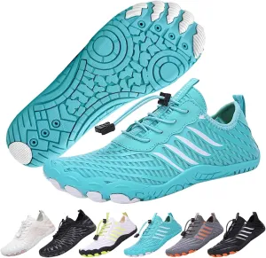2025 Hiking Barefoot Shoes for Women Men, Grounded Footwear Non-Slip Water Shoes Unisex, Quickdry Wide Toe Barefoot Sneakers Lightweight Breathable Running Biking Swim River