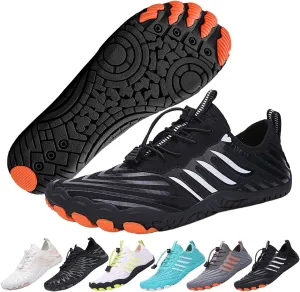 2025 Hiking Barefoot Shoes for Women Men, Grounded Footwear Non-Slip Water Shoes Unisex, Quickdry Wide Toe Barefoot Sneakers Lightweight Breathable Running Biking Swim River