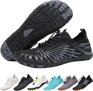 2025 Hiking Barefoot Shoes for Women Men, Grounded Footwear Non-Slip Water Shoes Unisex, Quickdry Wide Toe Barefoot Sneakers Lightweight Breathable Running Biking Swim River