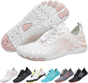 2025 Hiking Barefoot Shoes for Women Men, Grounded Footwear Non-Slip Water Shoes Unisex, Quickdry Wide Toe Barefoot Sneakers Lightweight Breathable Running Biking Swim River