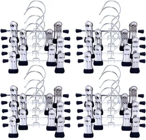 20pcs Adjustable Shoe Rack Pet Baby Pants Folder Multi Functional Travel Portable Hat 6" Heavy Duty Laundry Hooks Socks Holder Double Towels Bags Clothes Clip Boot Hanger Space Saving Home Organizer