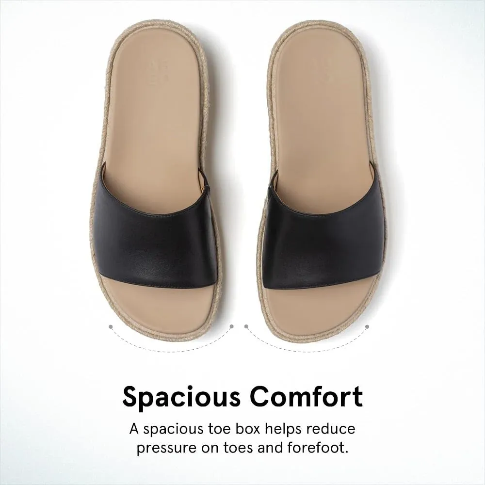 ABEO Solstice Slide Platform Sandals | Slip On Sandals Women | Espadrilles for Women | Ball of Foot Pain Relief | Built-In Metatarsal Pads Women | Ball Of Foot Cushions for Women