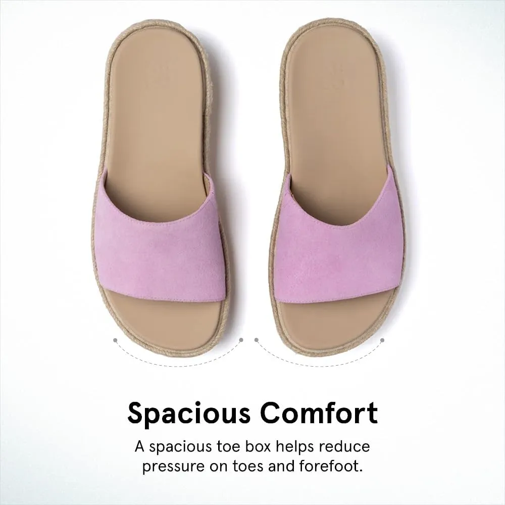 ABEO Solstice Slide Platform Sandals | Slip On Sandals Women | Espadrilles for Women | Ball of Foot Pain Relief | Built-In Metatarsal Pads Women | Ball Of Foot Cushions for Women