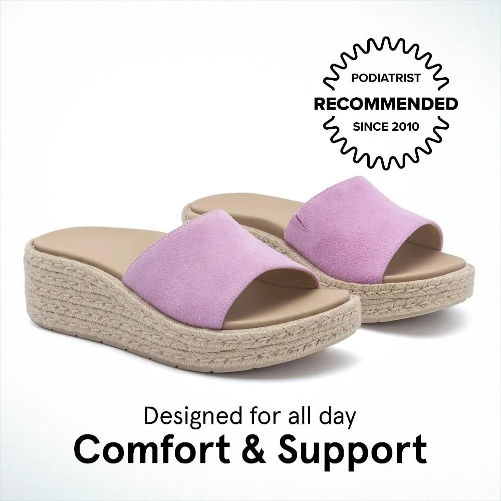 ABEO Solstice Slide Platform Sandals | Slip On Sandals Women | Espadrilles for Women | Ball of Foot Pain Relief | Built-In Metatarsal Pads Women | Ball Of Foot Cushions for Women