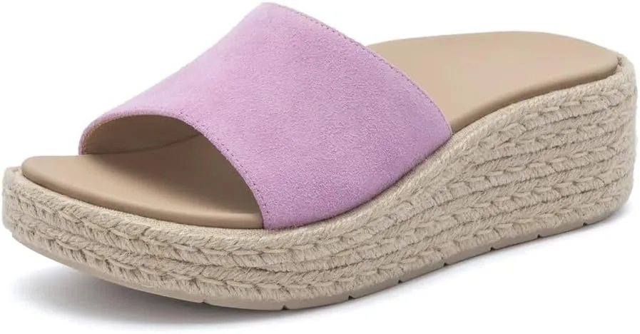 ABEO Solstice Slide Platform Sandals | Slip On Sandals Women | Espadrilles for Women | Ball of Foot Pain Relief | Built-In Metatarsal Pads Women | Ball Of Foot Cushions for Women