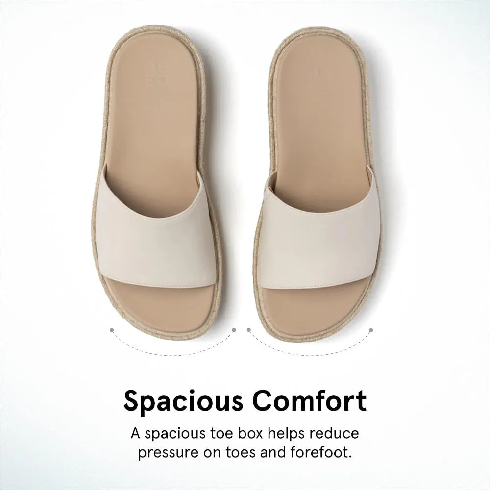 ABEO Solstice Slide Platform Sandals | Slip On Sandals Women | Espadrilles for Women | Sandals Women Dressy | Summer Shoes for Women | Built In Orthotic Insoles