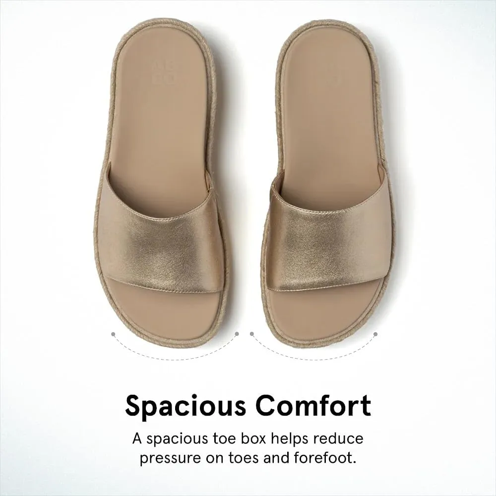 ABEO Solstice Slide Platform Sandals | Slip On Sandals Women | Espadrilles for Women | Sandals Women Dressy | Summer Shoes for Women | Built In Orthotic Insoles