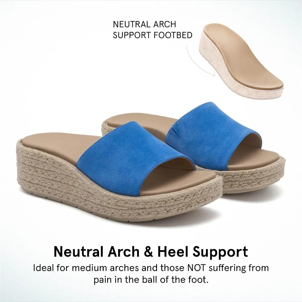 ABEO Solstice Slide Platform Sandals | Slip On Sandals Women | Espadrilles for Women | Sandals Women Dressy | Summer Shoes for Women | Built In Orthotic Insoles