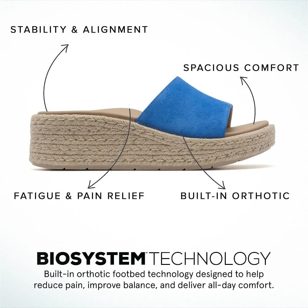 ABEO Solstice Slide Platform Sandals | Slip On Sandals Women | Espadrilles for Women | Sandals Women Dressy | Summer Shoes for Women | Built In Orthotic Insoles