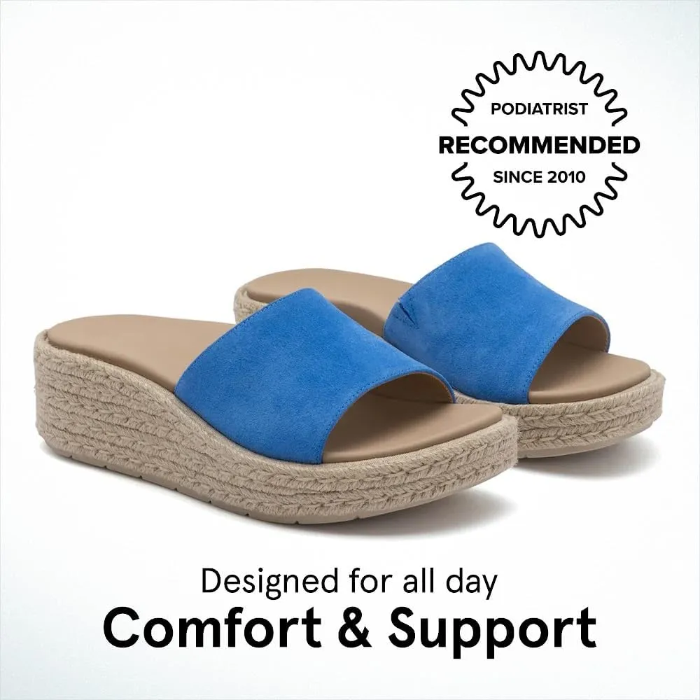 ABEO Solstice Slide Platform Sandals | Slip On Sandals Women | Espadrilles for Women | Sandals Women Dressy | Summer Shoes for Women | Built In Orthotic Insoles