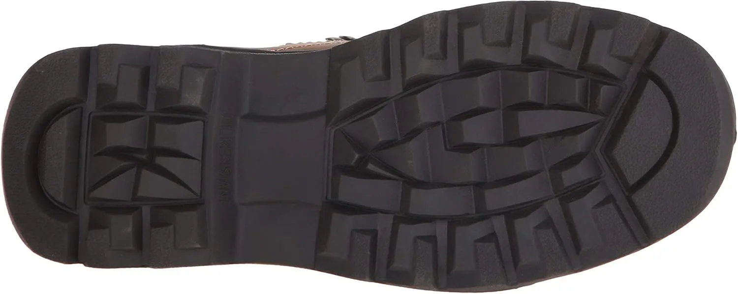 Ad Tec 6in Steel Toe Laceup Leather Work Boots for Women - Soft Padded Collar, Oil and Slip Resistant Outsole