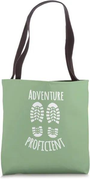 Adventure Proficient Hike Rustic Hiking Boots Avid Hiker Tote Bag