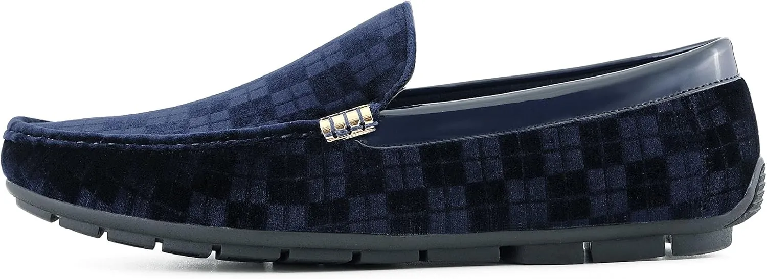 Amali The Original Men's Velvet Loafer Smoking Slippers in Paisley and Solid Designs Styles Roberto Piero