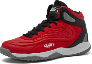 AND1 Pulse 3.0 Basketball Shoes for Men, Indoor or Outdoor, Street or Court Basketball Sneakers Men - Black, Red, or White Size 7 to 15