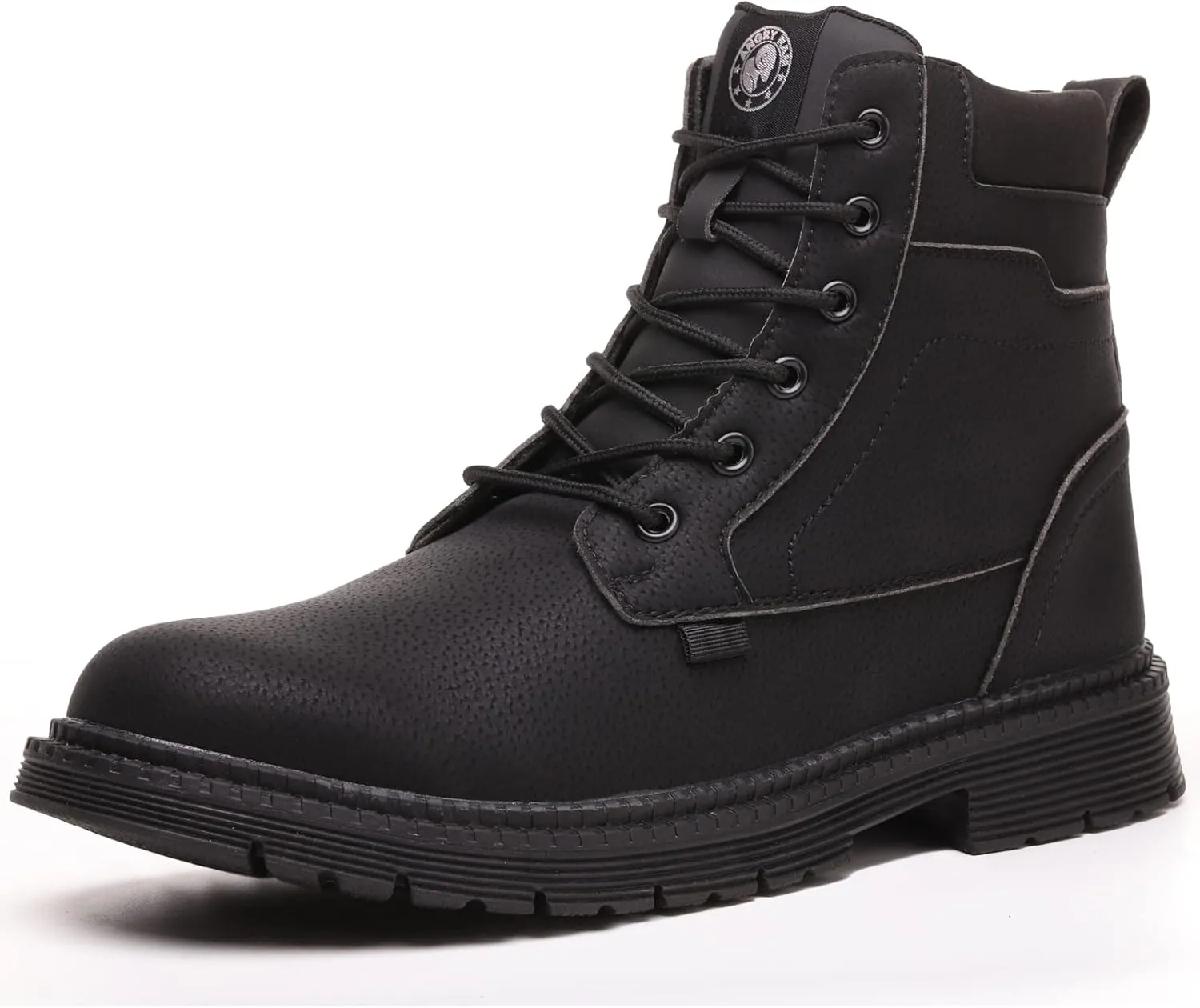 ANGRYRAM Steel Toe Boots for Men Comfortable Waterproof Construction Work Boots for Men Slip Resistant Lightweight Safety Shoes Botas de Trabajo Seguridad para Hombre