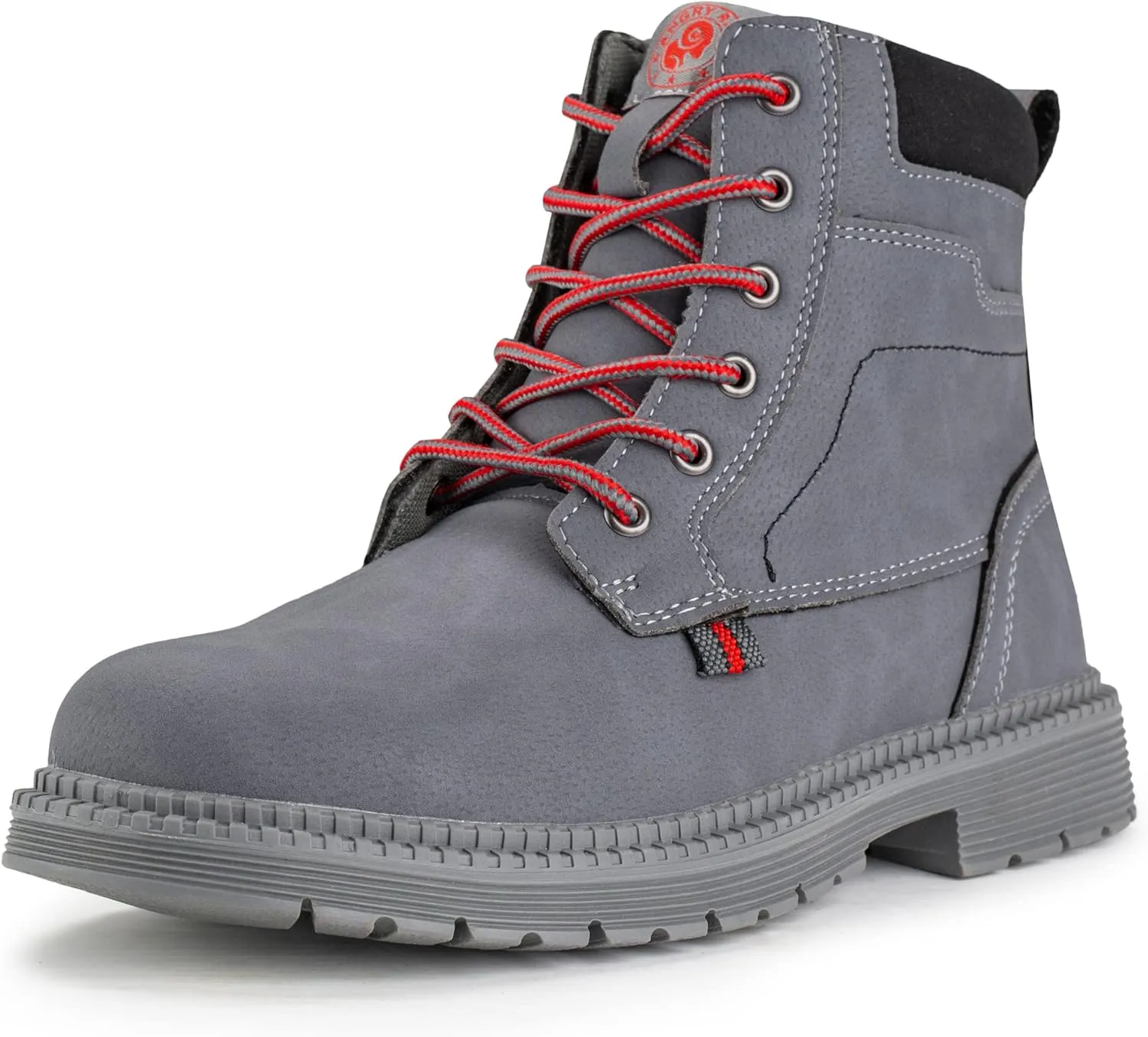 ANGRYRAM Steel Toe Boots for Men Comfortable Waterproof Construction Work Boots for Men Slip Resistant Lightweight Safety Shoes Botas de Trabajo Seguridad para Hombre