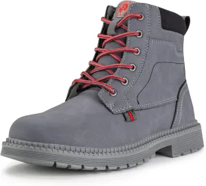 ANGRYRAM Steel Toe Boots for Men Comfortable Waterproof Construction Work Boots for Men Slip Resistant Lightweight Safety Shoes Botas de Trabajo Seguridad para Hombre