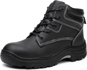 ANGRYRAM Work Boots for Men Steel Toe Boots Lightweight Indestructible Construction Safety Boots