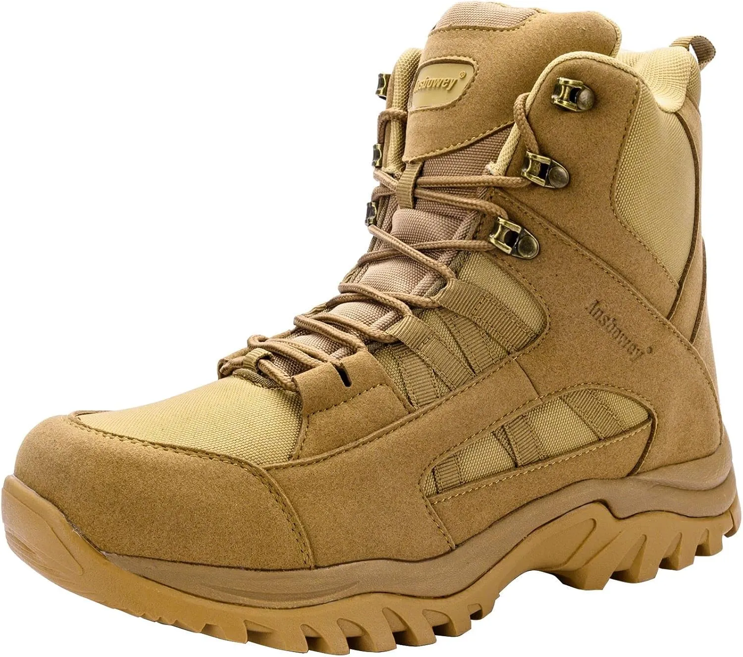 Ansbowey Men's Military Tactical Boots Lightweight Outdoor Jungle Hiking Boots