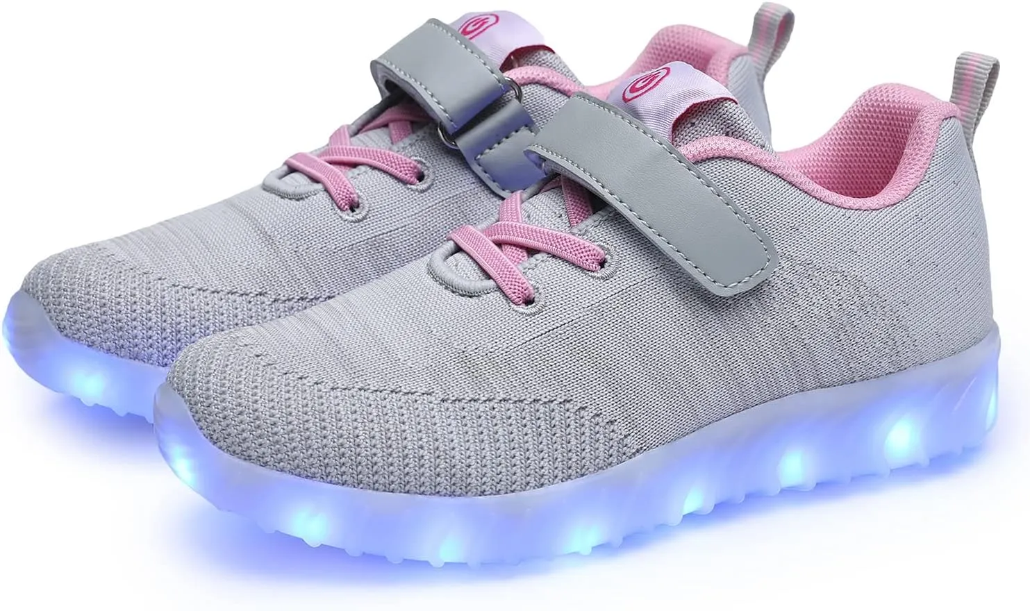 AoSiFu Kids Light Up Shoes Toddler Girls Boys Breathable Led Flashing Sneakers USB Charge