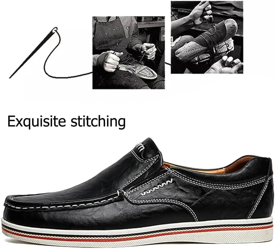 Asifn Men's Casual Driving Loafers Business Leather Men Comfort Shoes Sport Walking Light Moccasin Fashion