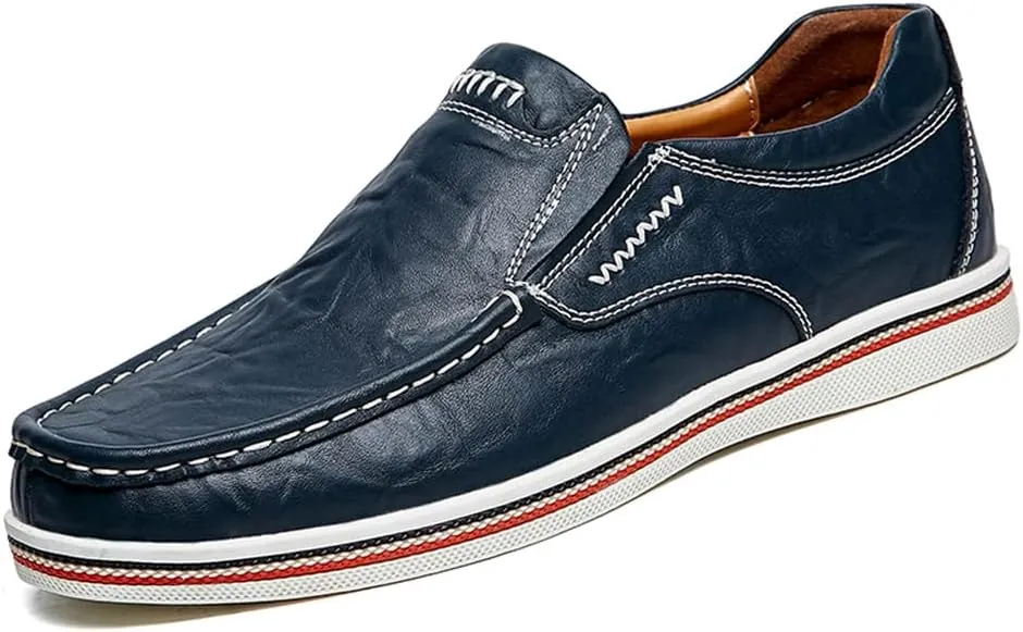 Asifn Men's Casual Driving Loafers Business Leather Men Comfort Shoes Sport Walking Light Moccasin Fashion