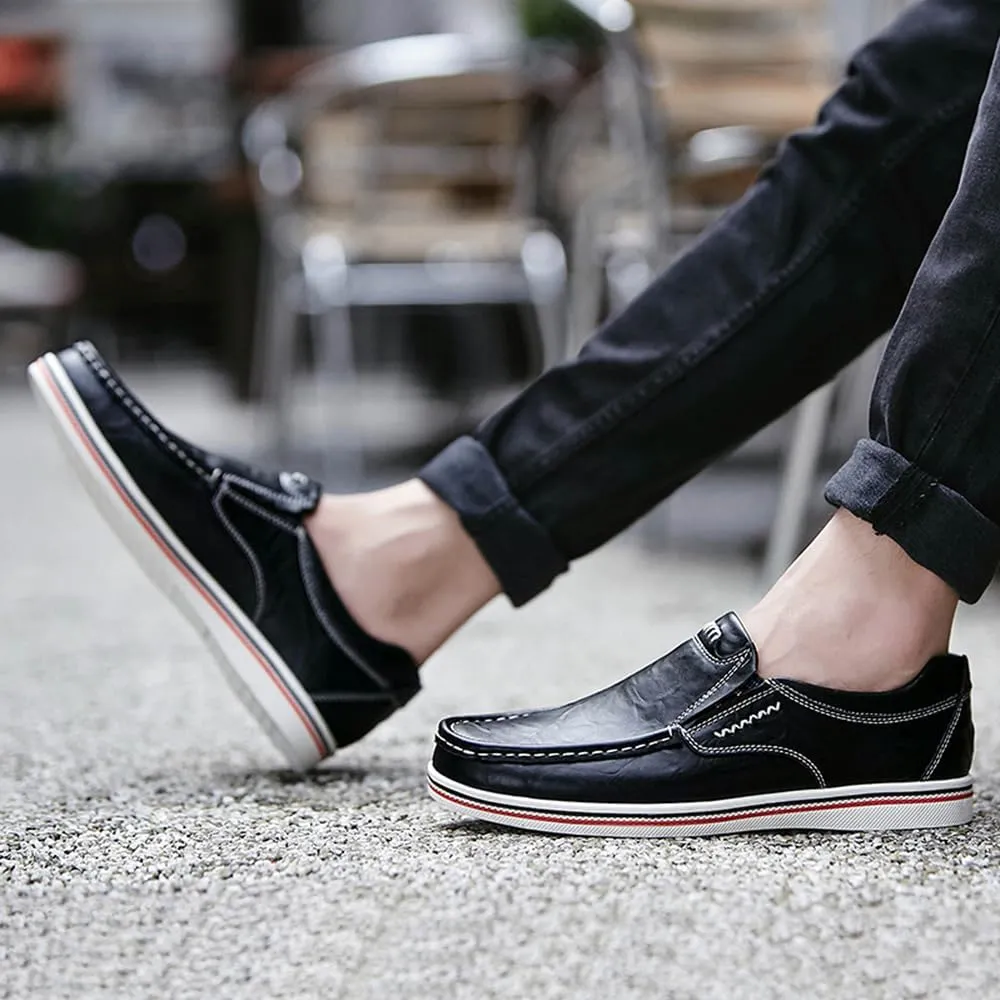 Asifn Men's Casual Driving Loafers Business Leather Men Comfort Shoes Sport Walking Light Moccasin Fashion
