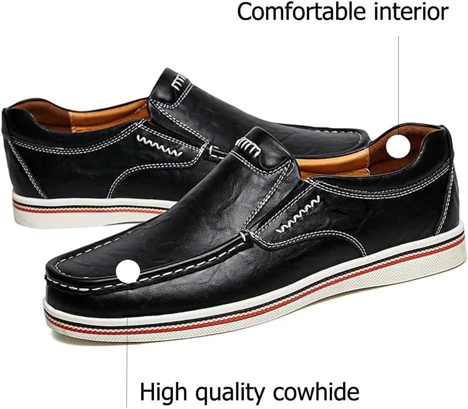 Asifn Men's Casual Driving Loafers Business Leather Men Comfort Shoes Sport Walking Light Moccasin Fashion