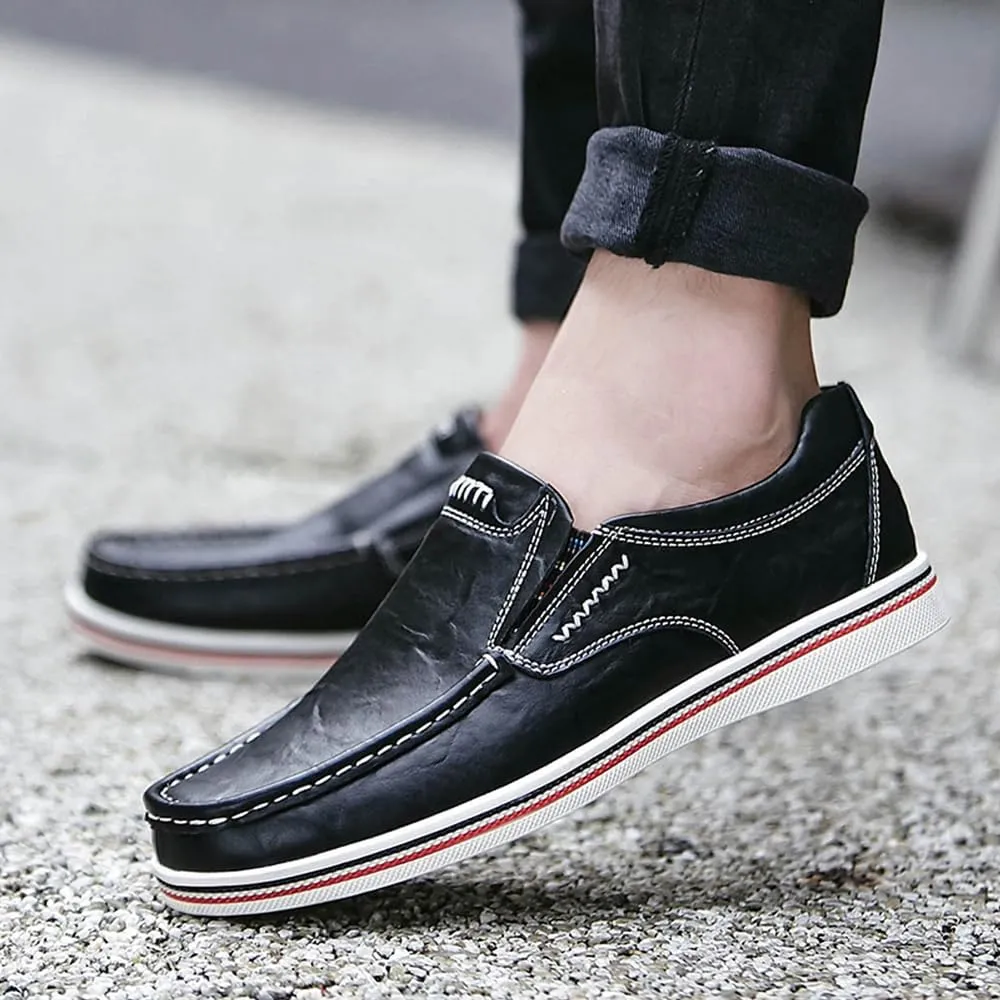 Asifn Men's Casual Driving Loafers Business Leather Men Comfort Shoes Sport Walking Light Moccasin Fashion
