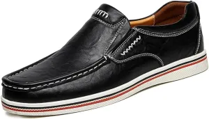 Asifn Men's Casual Driving Loafers Business Leather Men Comfort Shoes Sport Walking Light Moccasin Fashion
