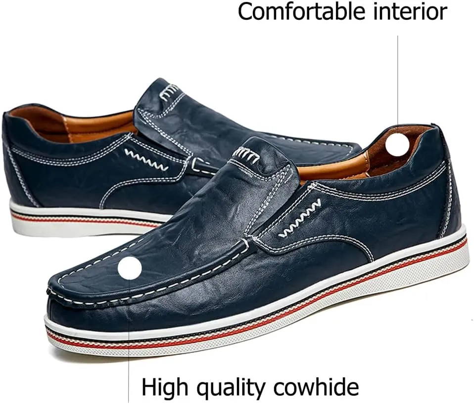 Asifn Men's Casual Driving Loafers Business Leather Men Comfort Shoes Sport Walking Light Moccasin Fashion