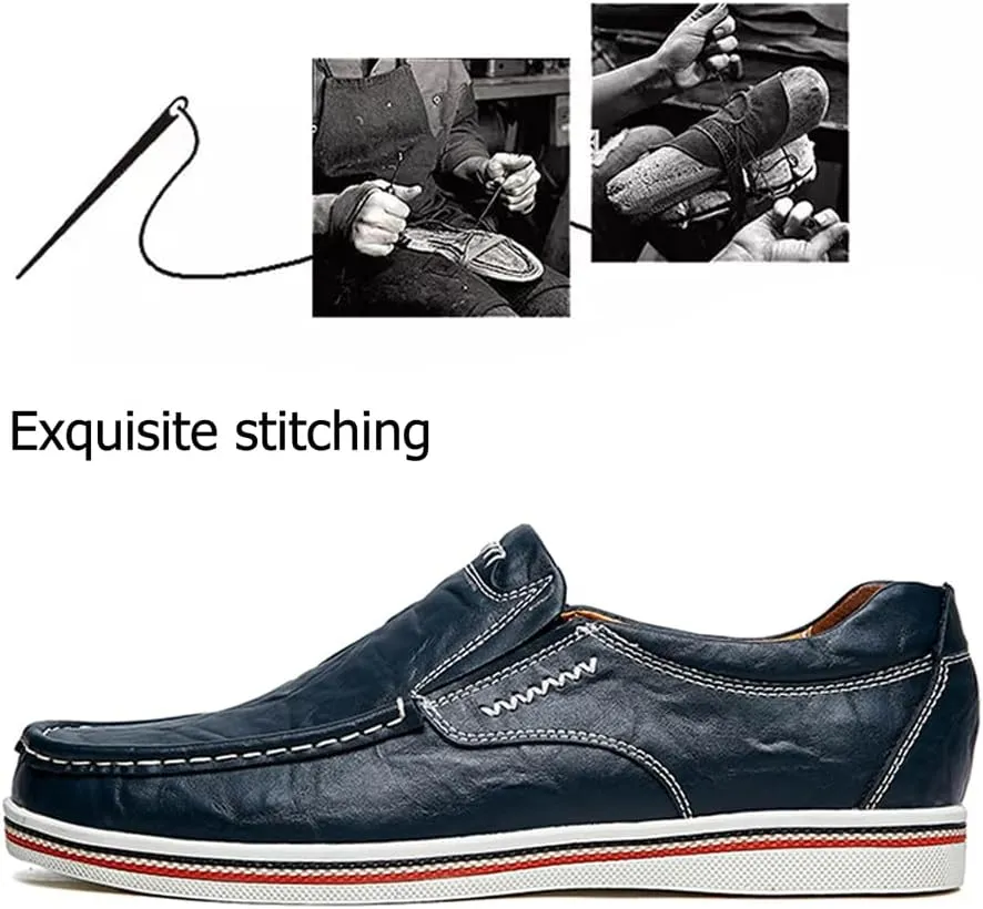 Asifn Men's Casual Driving Loafers Business Leather Men Comfort Shoes Sport Walking Light Moccasin Fashion