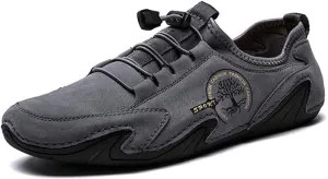 Asifn Men's Casual Loafers Slip On Boat Shoes Comfort Driving Outdoor Work Office Dress Sneakers Leather Lace up Mocassins
