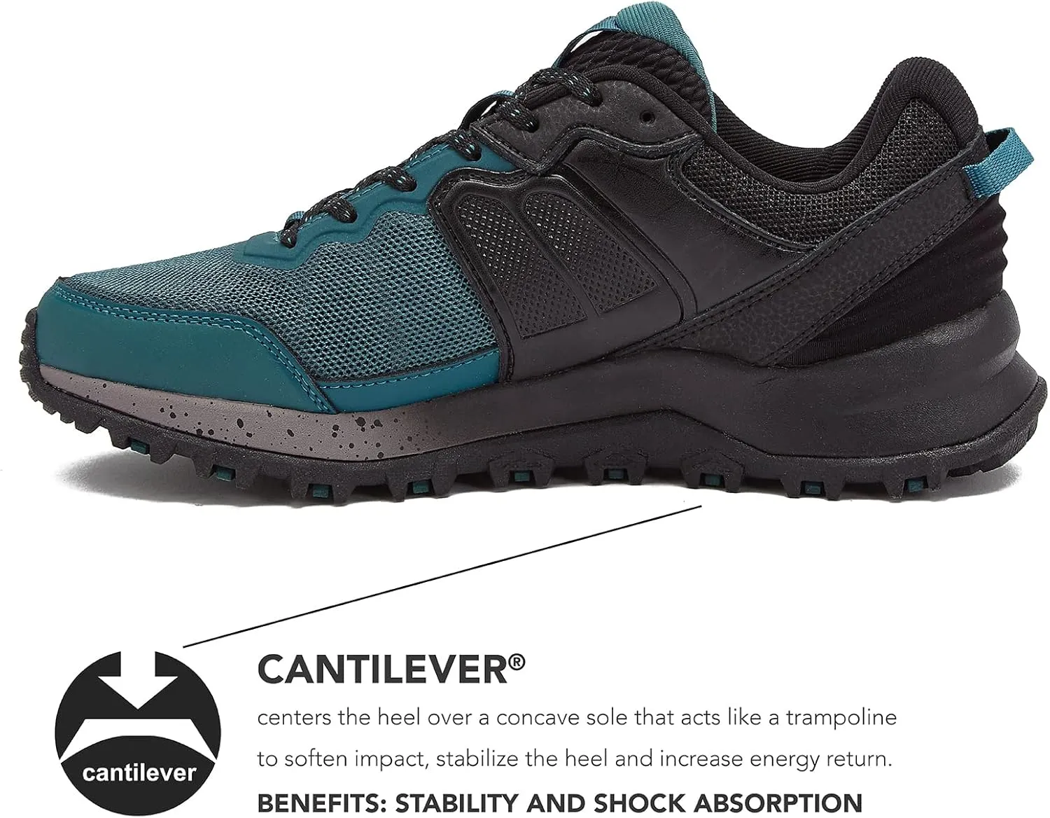 Avia Ultra Men’s Trail Running Shoes, Lightweight Breathable Mesh Sneakers for Men