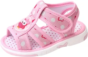 Baby Boy Girl Summer Sandals Infant Squeaky Shoes Lightwight Non-Slip Toddler Flat Bottom Non Slip OpenToe Breathable Soft Infant Sandals
