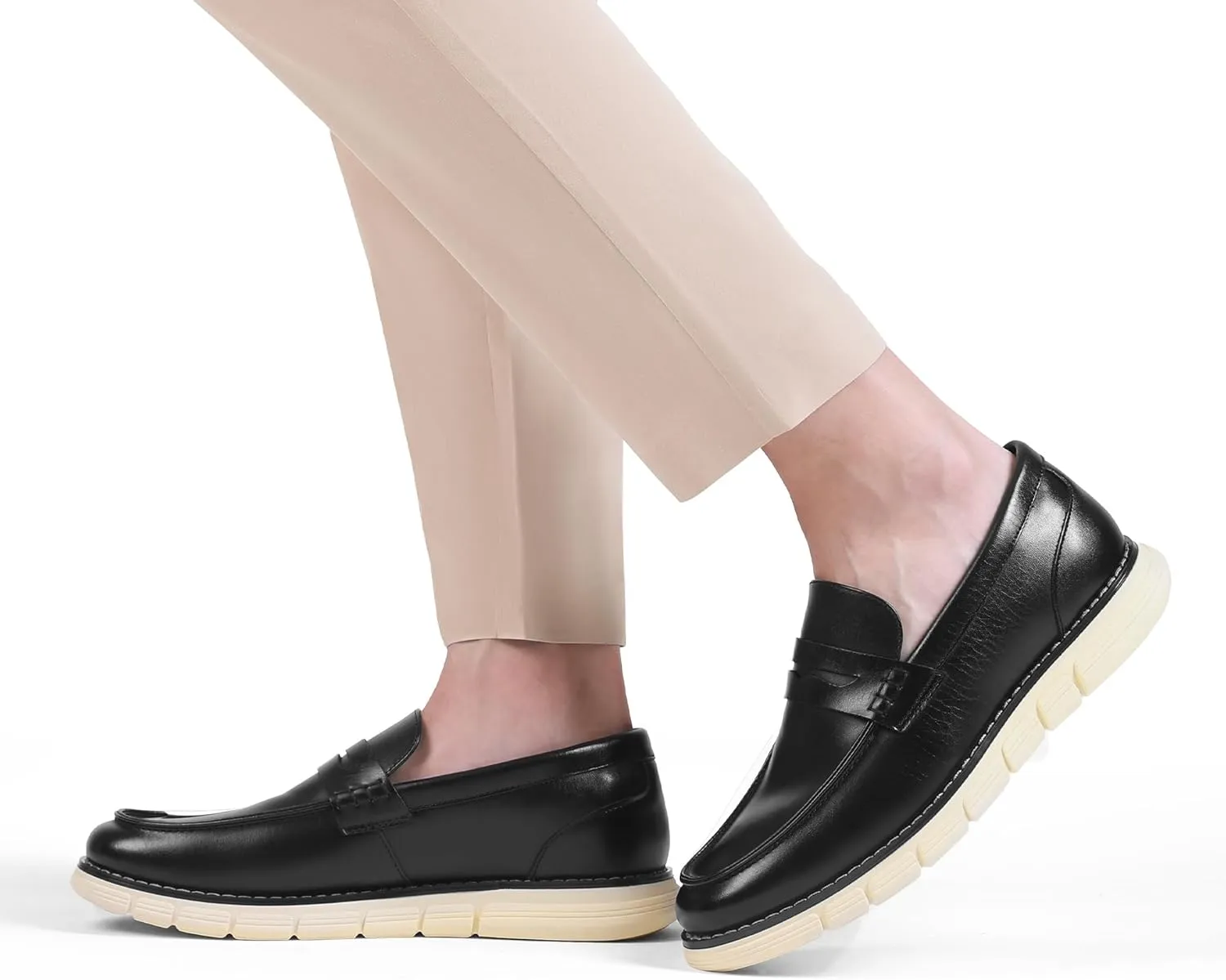 Bruno Marc Men's Casual Dress Shoes Slip-on Lightweight Penny Loafers EZFlex GlideBreeze