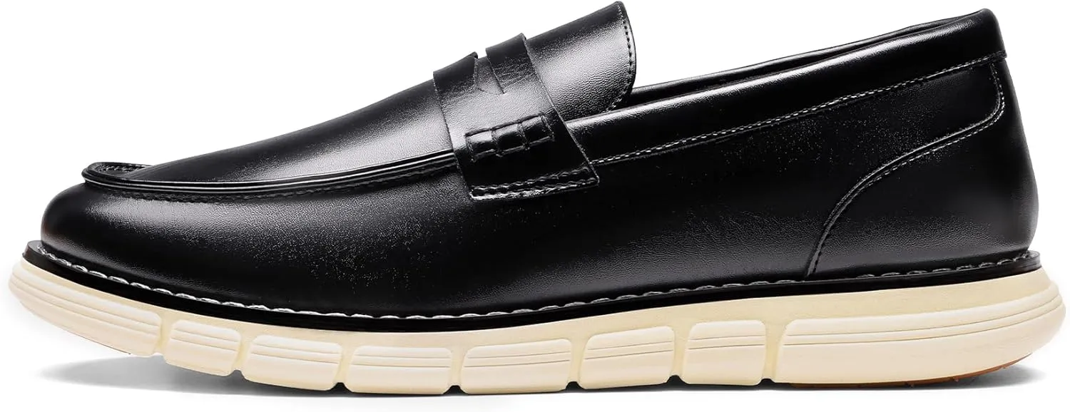 Bruno Marc Men's Casual Dress Shoes Slip-on Lightweight Penny Loafers EZFlex GlideBreeze