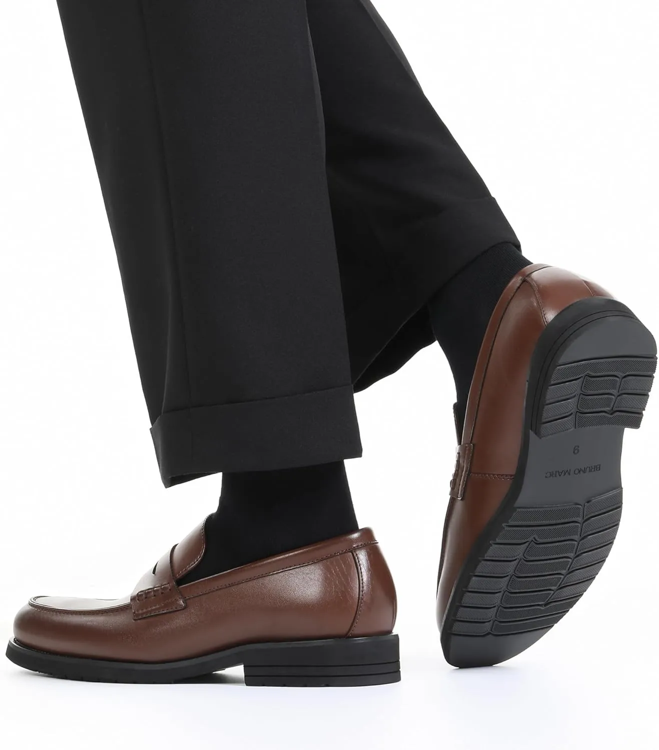 Bruno Marc Men's Dress Slip-on Penny Loafers Business Formal Shoes