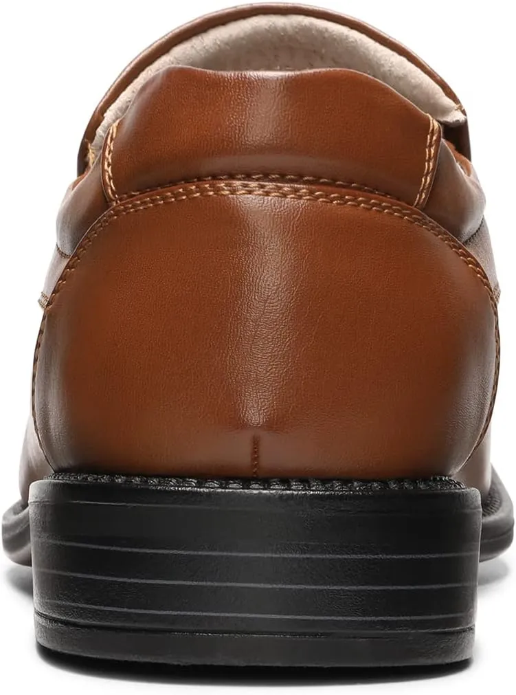 Bruno Marc Men's Goldman-02 Slip on Leather Lined Square Toe Dress Loafers Shoes for Casual Weekend Formal Work