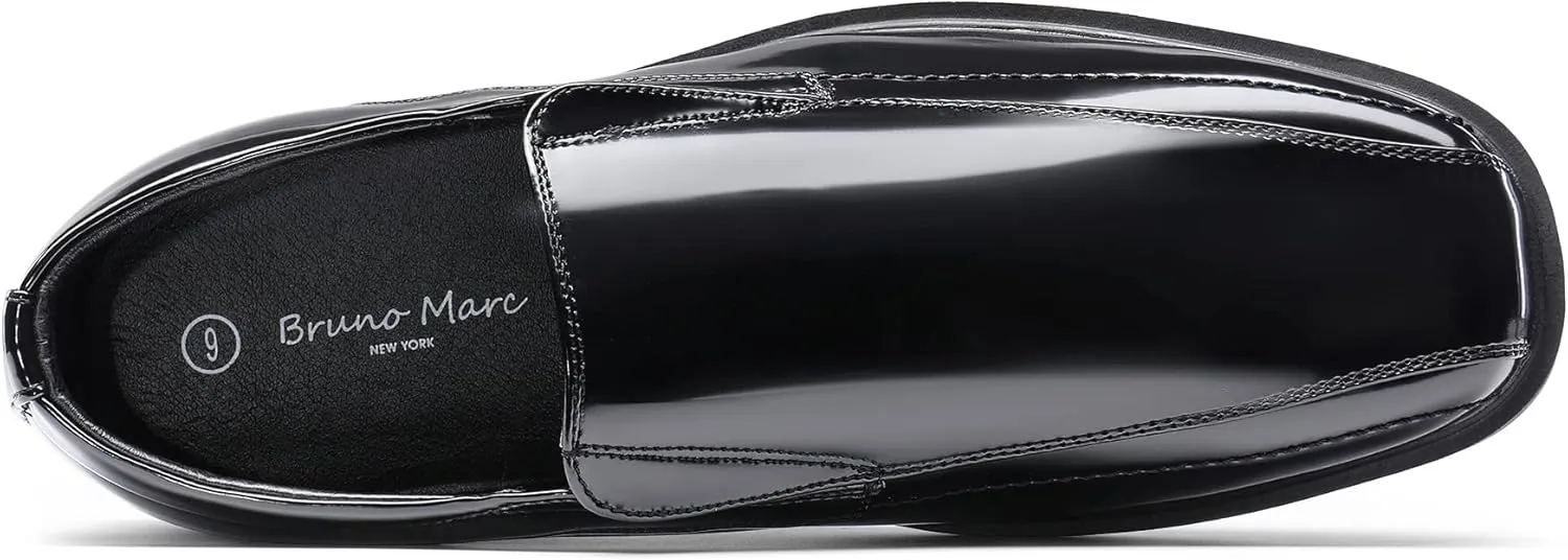 Bruno Marc Men's Square Toe Dress Loafers Formal Shoes