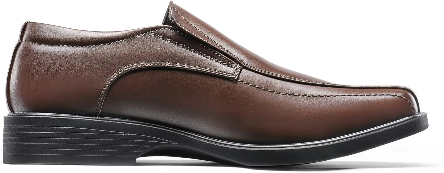 Bruno Marc Men's Square Toe Dress Loafers Formal Shoes