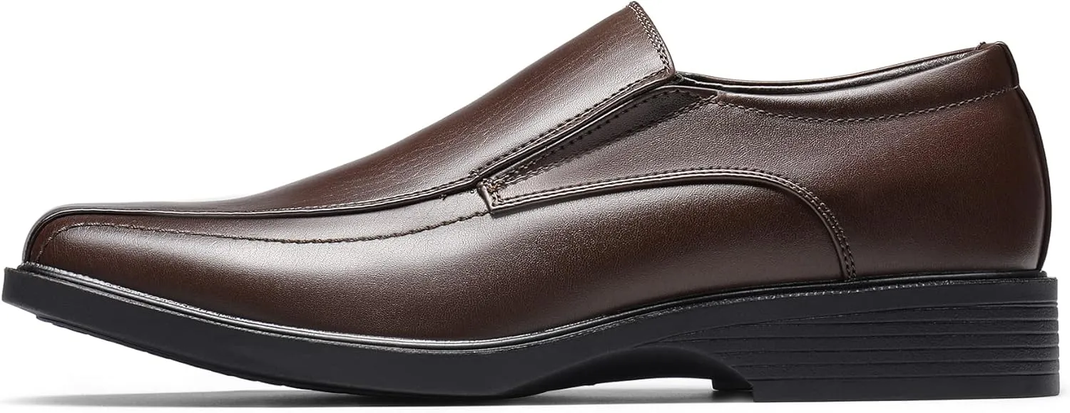 Bruno Marc Men's Square Toe Dress Loafers Formal Shoes