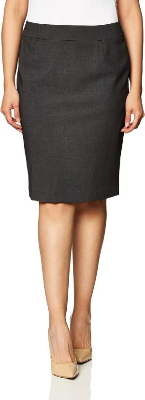 Calvin Klein Women's Classic Fit Straight Lux Suit Skirt (Regular and Plus Size)