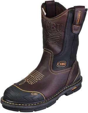 CEBU | Farmer Boots | Work Boots for Men | Handcrafted | Shark Shield Technology | For Professional Jobs | Brown
