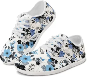 Coloranimal Womens Sneakers Barefoot Shoes Women Casual Walking Shoes Lace Up Shoes Wide Toe Box Shoes Fashion Sneakers Lightweight Footwear