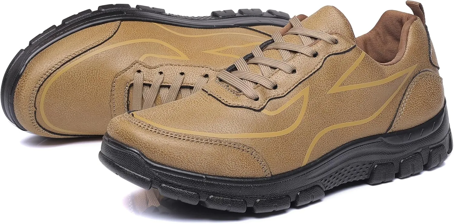 COSIDRAM Men's Casual Shoes Stylish Embossed Crocodile Print Sneakers Soft Walking Loafers
