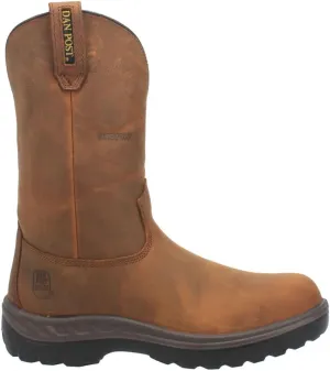 Dan Post Boots Mens Cummins Waterproof Steel Toe Work Safety Shoes Casual - Brown