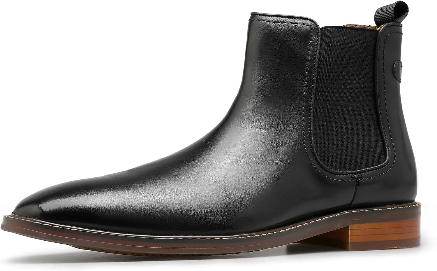DESAI Men’s Chelsea Boots Genuine Leather Dress Boots Casual Chukka Ankle Boots for Men