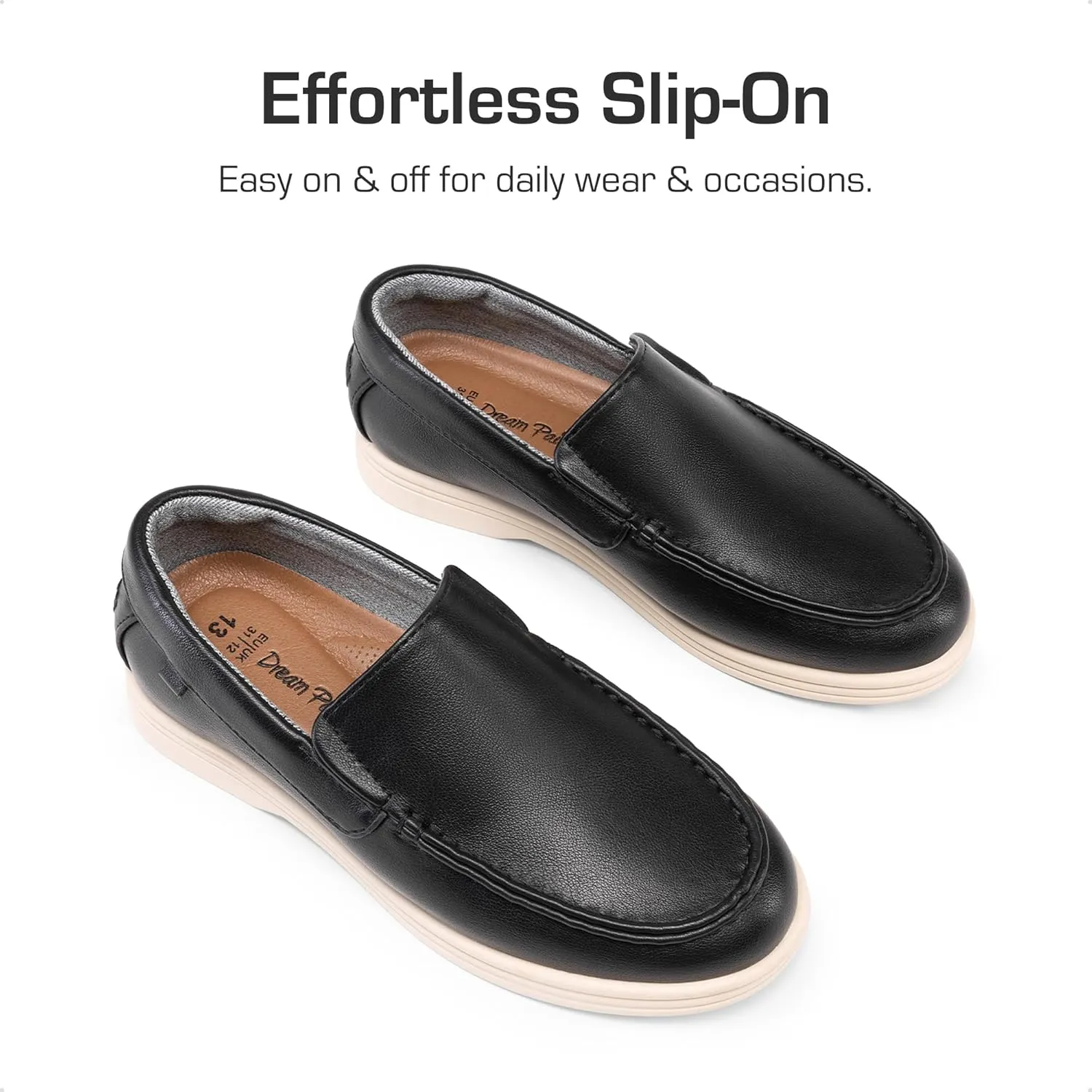 DREAM PAIRS Boys Dress Shoes Slip-On Loafers Casual Flat Shoes (Toddler/Little Kid/Big Kid)