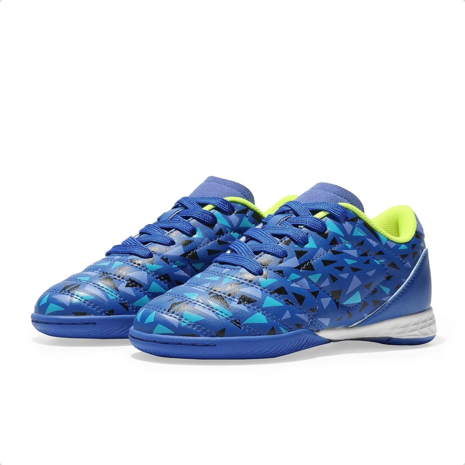 DREAM PAIRS Boys Girls Indoor Sneakers Lace Up Sport Athletic Casual IC Youth Futsal Football Soccer Shoes for Little/Big Kid